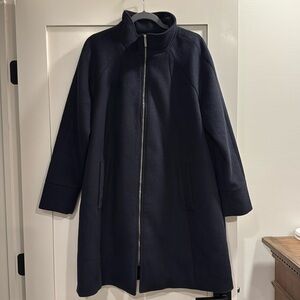 Seraphine Maternity 6 in 1 Maternity Coat and Vest Babywearing Navy Size 8 US